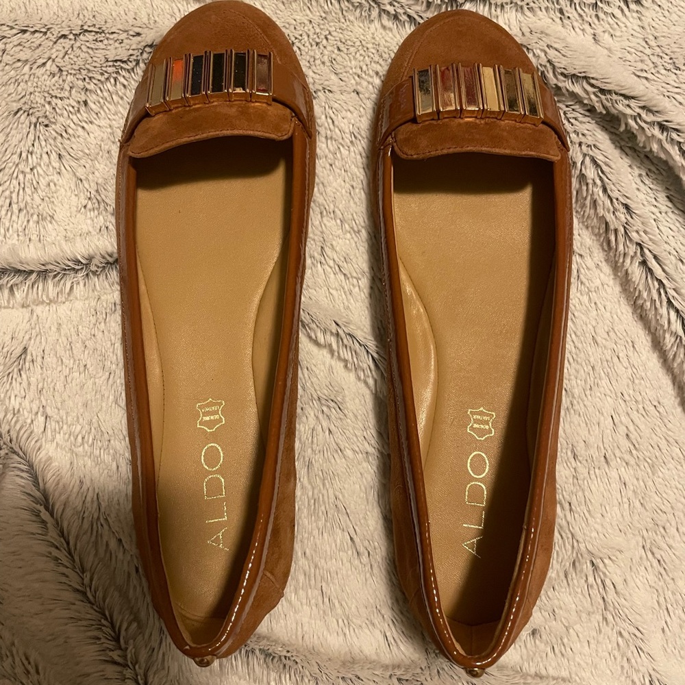 ALDO Loafers with Gold Detail